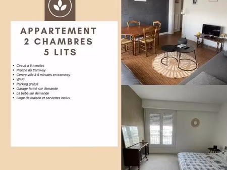 appartement meublé 2 chambres