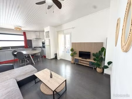 t3 meublé avec jardin saint-leu