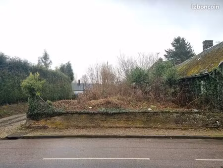 vends terrain en zone constructible 436m² centre 76390 conteville