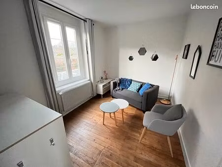 f3 60m2 meublé mont saint aignan limite rouen (quartier saint andré à 500m de la gare)