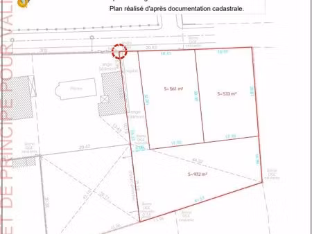 terrain 533 m² brens