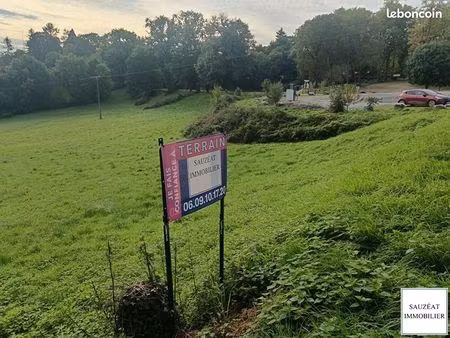 terrain 1068 m² magnac bourg