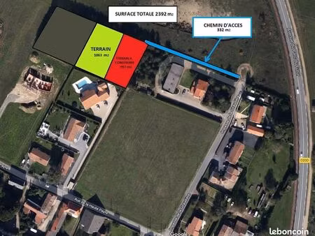 terrain - zone constructible et zone artisanale