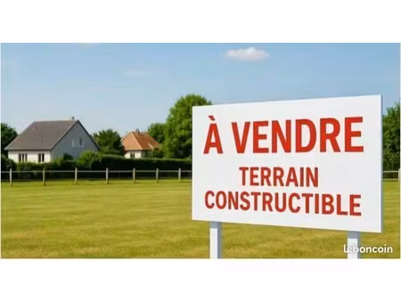terrain constructible à vendre