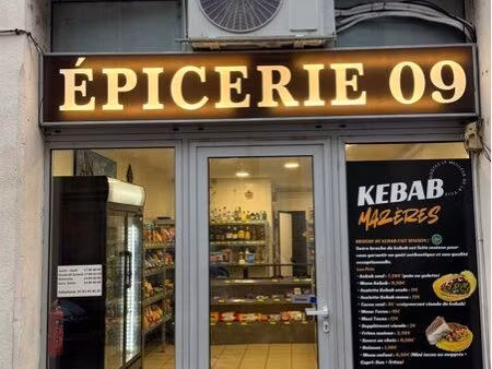 à vendre : fonds de commerce épicerie + kebab