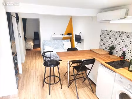 studio bis meublé tout équipé coin nuit