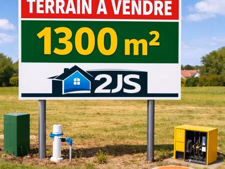 terrain constructible 1300m2