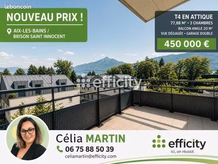 appartement 4 pièces 77 m²
