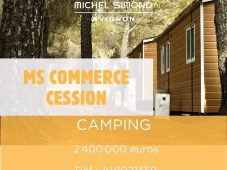 fonds de commerce camping vaucluse