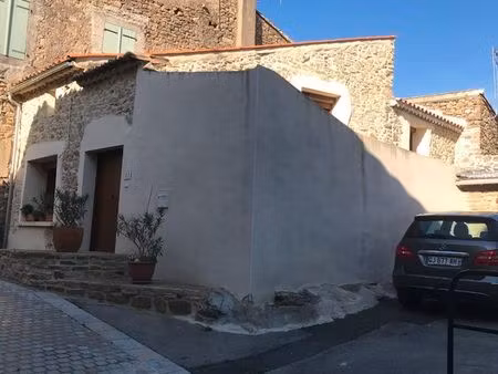 maison en pierres rénovée avec garage et jardinet