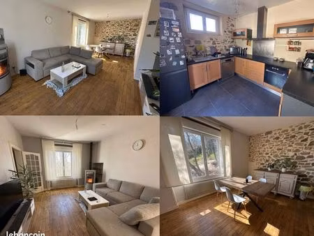 maison familiale 130 m² - 4 pièces – terrain 3485 m2 – sous-sol complet – saint-priest-sou