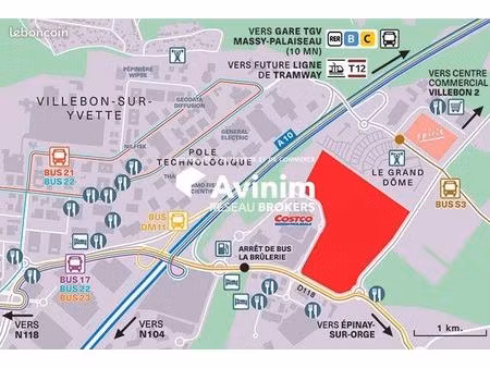 local 986 m² villebon-sur-yvette