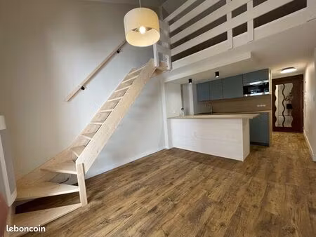 t1 bis rénové avec balcon – 50 m de la mer – les sables-d’olonne