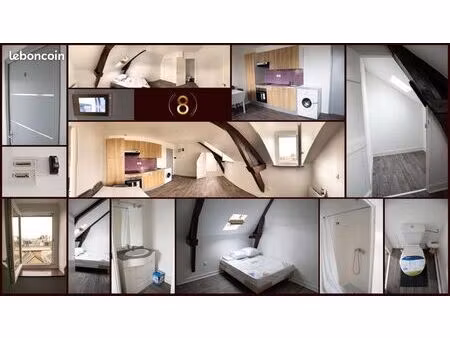 appartement meublé - refait à neuf - internet gratuit - plein centre