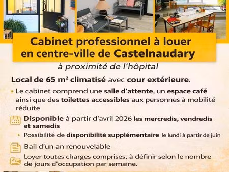 cabinet professionnel à louer