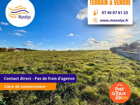 vente terrain 424 m² rochefort (17300)
