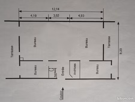orléans - bureaux à louer - 100 m²