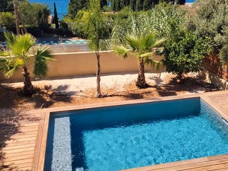 maison carqueiranne vue mer avec piscine