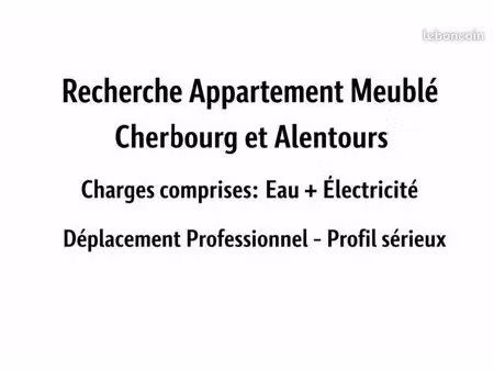 recherche appartement meublé à louer