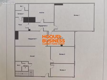 bureaux 196 m² courbevoie