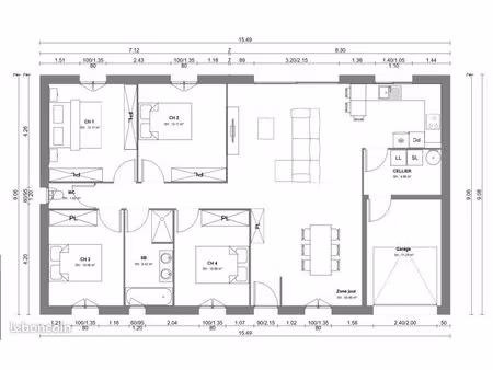 maison 5 pièces 108 m²
