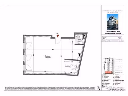 local commercial 53 m² boulogne billancourt