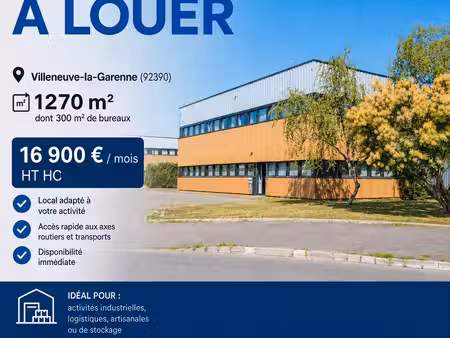 local d'activité d'environ 1 270 m² en région parisienne