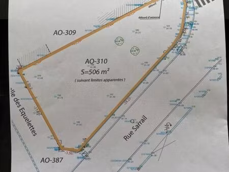 terrain 506 m² saint just en chaussee