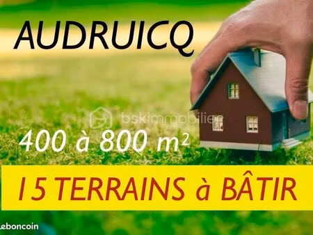 terrain 404 m² gravelines