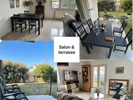 t3 meublé (70m²) avec jardin privatif (135m²) & terrasse