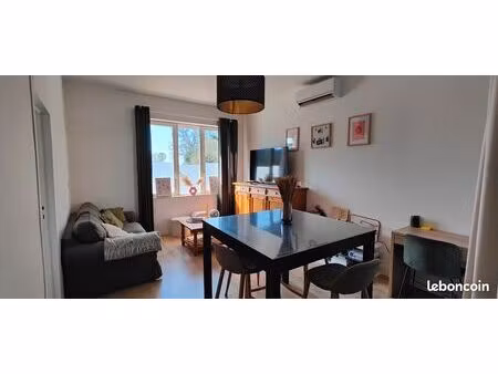 t2 meublé 40m 2 lumineux  parking  climatisation