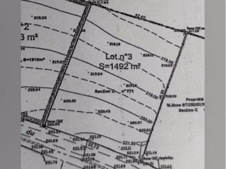 terrain constructible 1500 m² – barinque – impasse calme à vendre terrain de 1500 m²