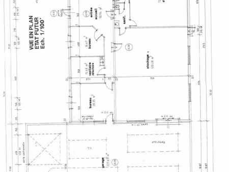 batiment bureaux 600m²