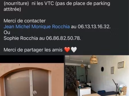 loue local commercial 35 m2