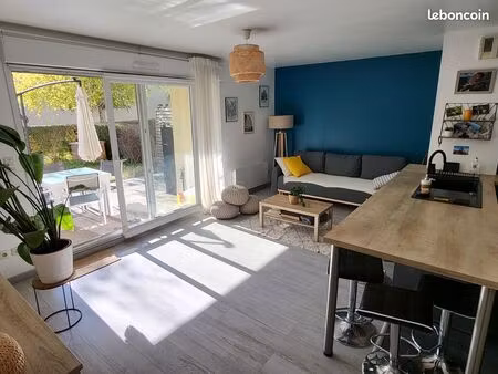 t3 coup de coeur – terrasse & jardin plein sud 70 m² + garage – centre reims