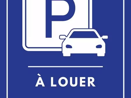 place de parking sécurisée à louer