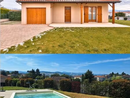 villa 110m2 avec piscine - 4 pièces - terrain 800m2