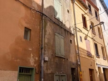 immeuble à rénover + garage – fort potentiel locatif – perpignan centre