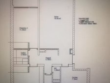 loue 3p 2ème 66m2 illkirh centre 450m tram  calme   clair  libre 24/04/2026 dpe c