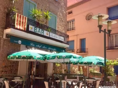 bar rivesaltes : licence iv  terrasse ombragée