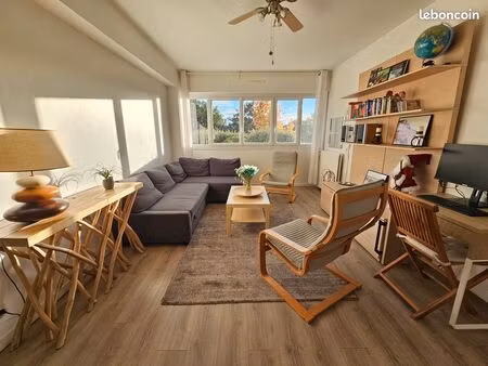 t3 62 m² – vue parc val de chézine – parking – rez-de-chaussée lumineux