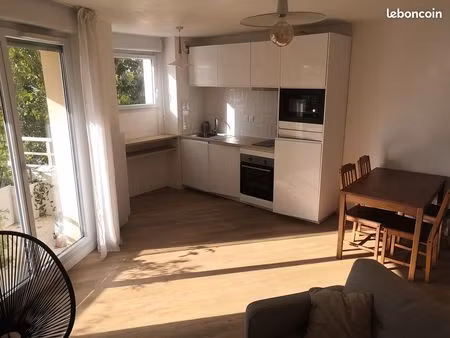 t2 meublé de 37m² avec parking et balcon
