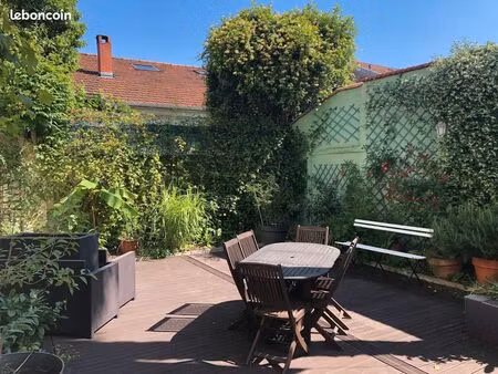 talence barrière saint-genès – maison de caractère  façade pierre de taille  jardin + gara