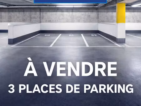 lot de 3 parkings à dijon