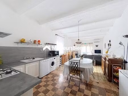 sud ardèche - saint andré de cruzières : maison en pierre  terrasse avec vue