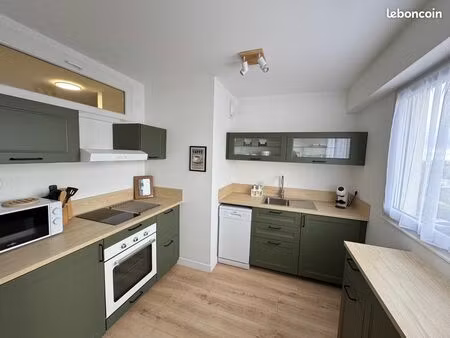 studio meublé 30 m² rénové – parking x2 – cave – aubergenville / flins – proche a13