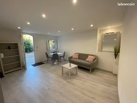 à louer rez-de-jardin de 57 m² dans villa  chemin saint julien à biot