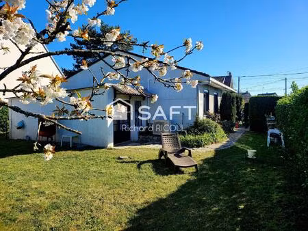 90m²-3ch-582m²-jardin expo sud- plage 12' à pied- au calme