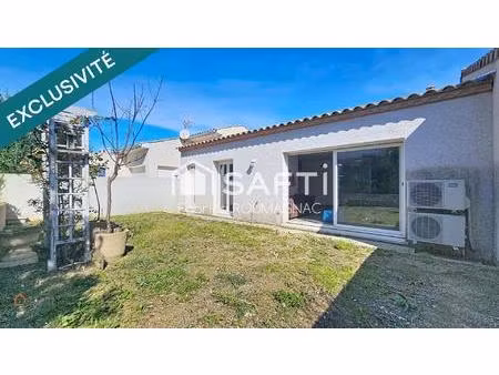 villa de plain-pied 63 m² avec grand garage sur une parcelle de 207 m²