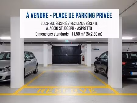 parking 12 m² ajaccio